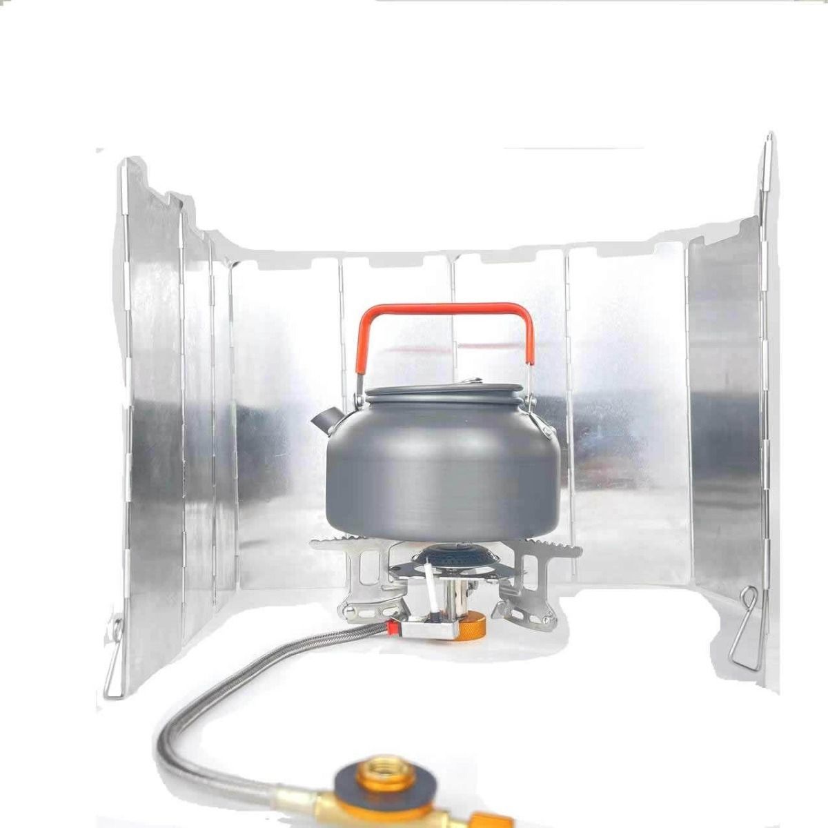 GENERICO - Protector De Viento Para Cocinilla Portatil Camping 84x24cms