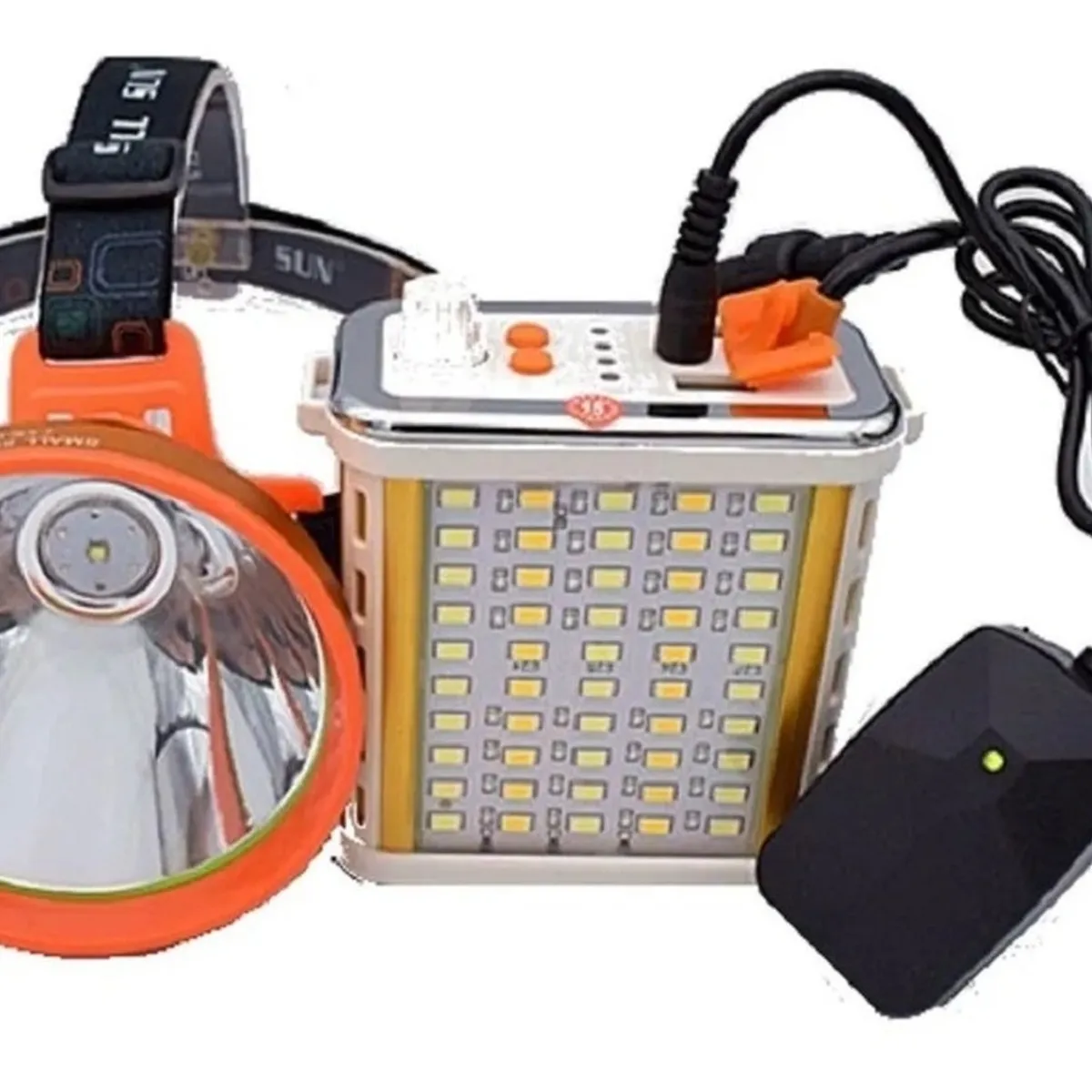 GENERICO - Foco Led Caza 800w Largo Alcance Linterna Minera Usb Camping