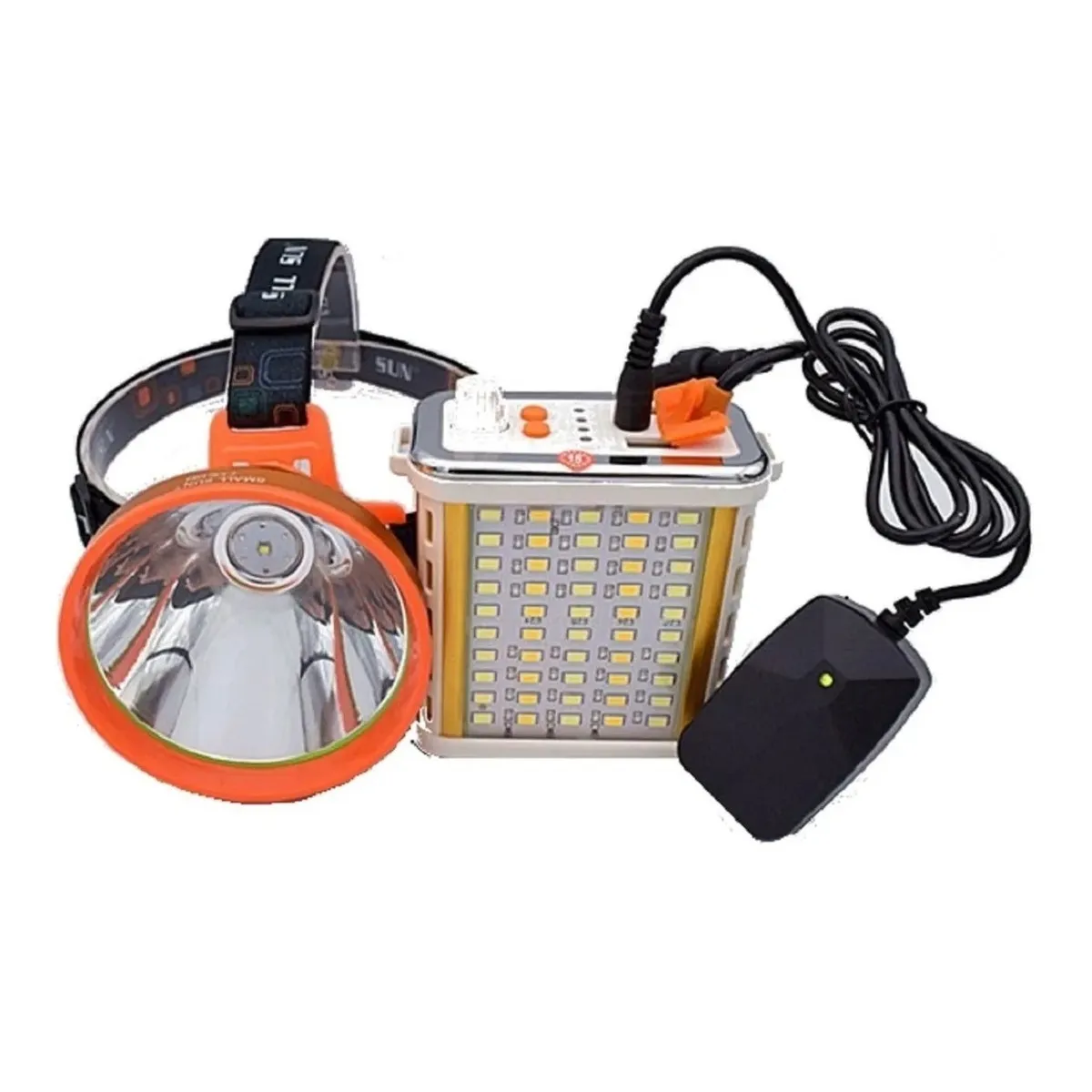 GENERICO - Foco Led Caza 800w Largo Alcance Linterna Minera Usb Camping