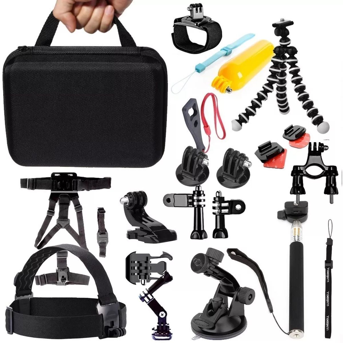 GENERICO - Kit Maleta Gopro + 28 Accesorios Camara Deportes