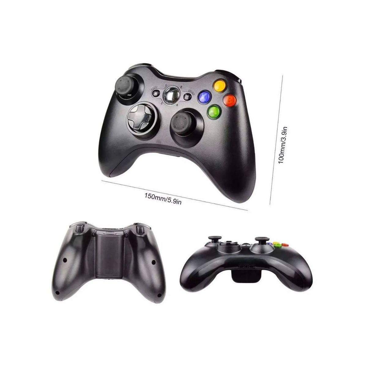 GENERICO - Joystick Inalámbrico PC Consolas Xbox 360-PC PS3 juegos