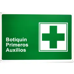 GENERICO - Señalética Botiquín Primeros Auxilios 30x20cm PP