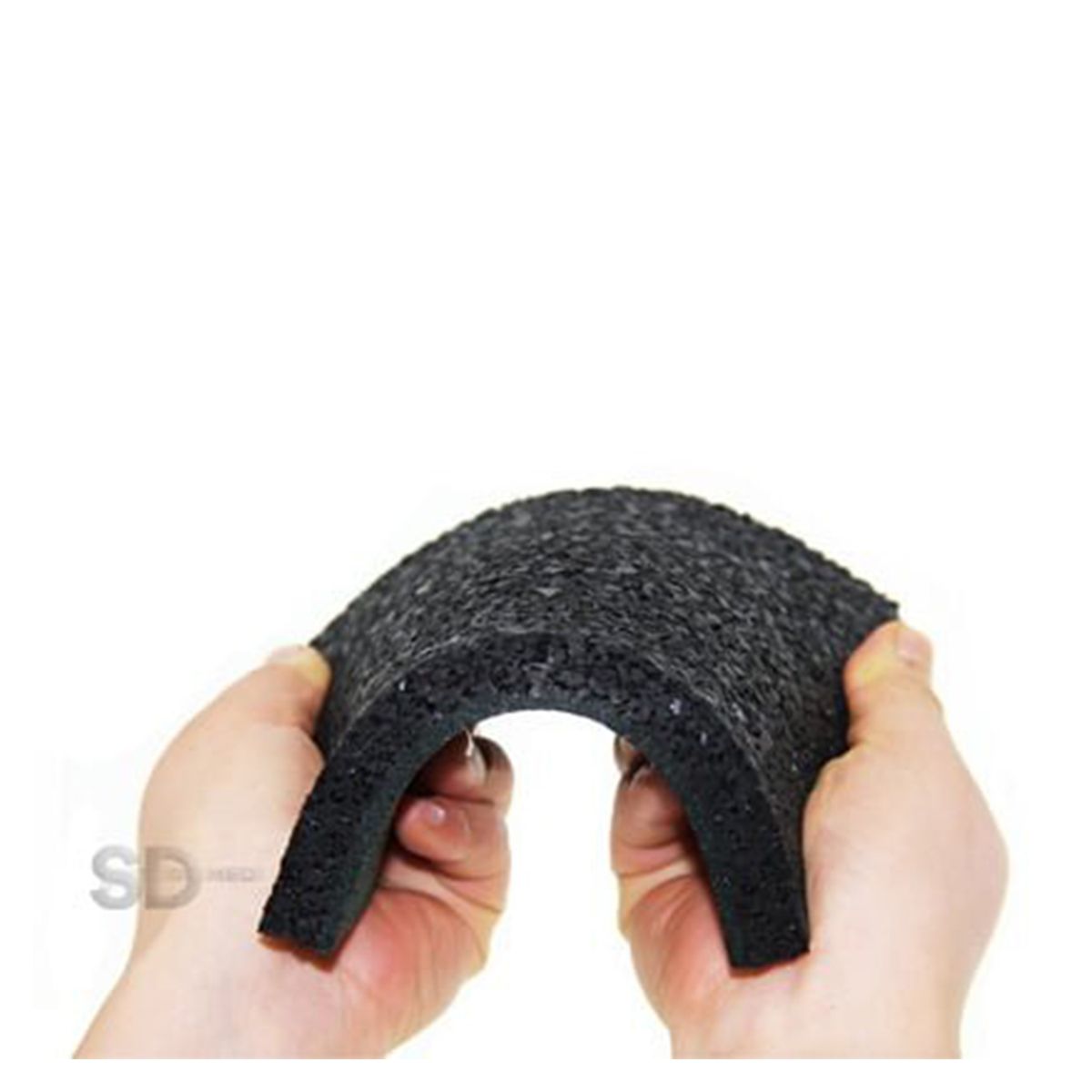 SDFIT - Pack 4x Piso de Caucho Pastelon 50 x 50 x 2 0 mm negro