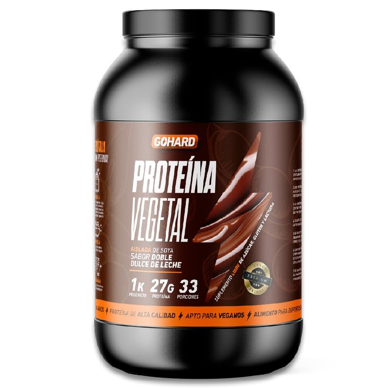 GOHARD - Proteina Vegetal Gohard 1 Kg Sabor Dulce de Leche