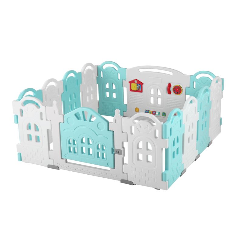 BEBECO - Corral Bebe 122 Verde Castillo 156x156 cms marca Bebeco