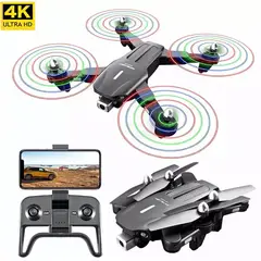 ACTUAL - Dron Hélices Led Multicolores Zoom 50x Bolso Wifi 2 Cámaras 4k
