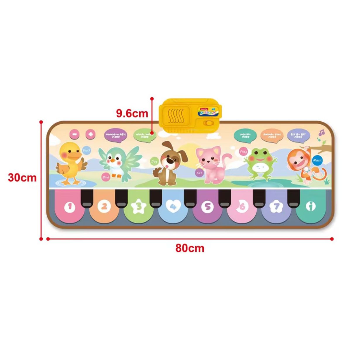 TOP TOYS - Alfombra interactiva musical animalitos para bebés