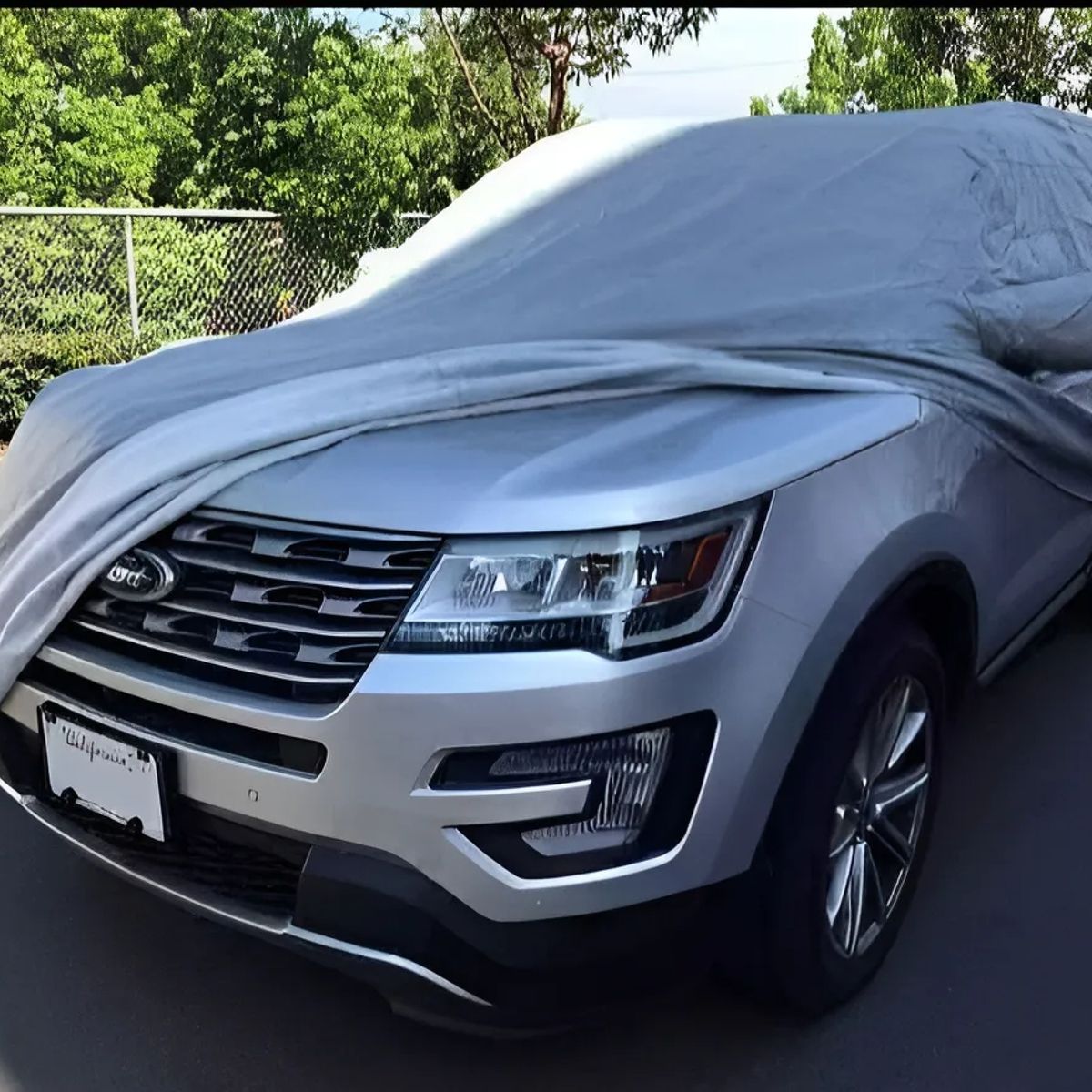 GENERICO - Carpa Protectora para Autos Funda Premium Impermeable y Suave Sol y Agua Talla M FIGOIMPORT