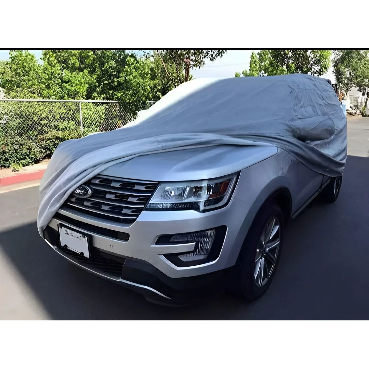 GENERICO - Carpa Protectora para Autos Funda Premium Impermeable y Suave Sol y Agua Talla M FIGOIMPORT