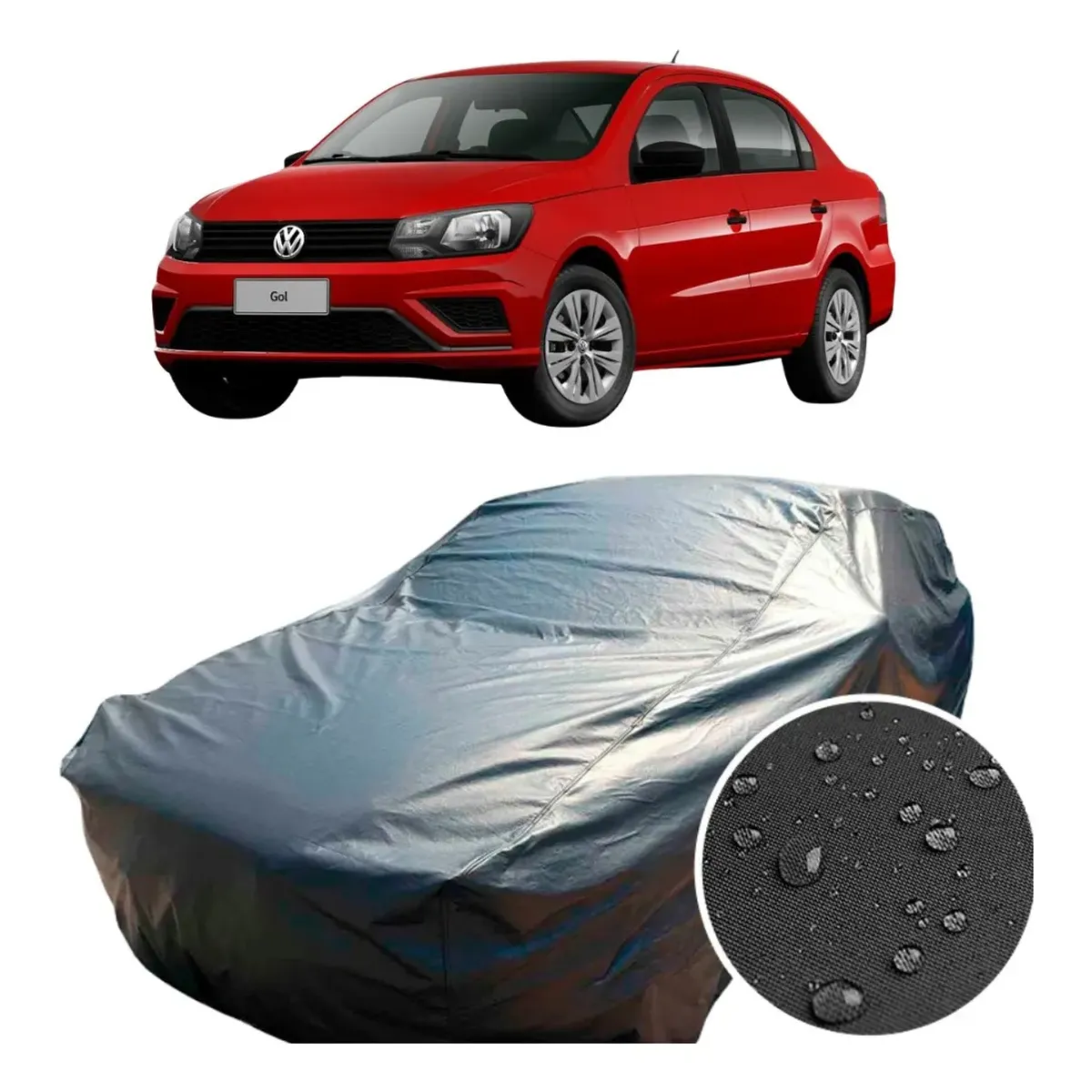 IRM - Carpa Funda Para Autos Impermeable Cubre Sol Talla XXL Protector Vehiculos Lona Marca FIGOIMPORT