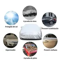 GENERICO - Carpa Funda Para Autos Impermeable Cubre Sol y Agua Talla S