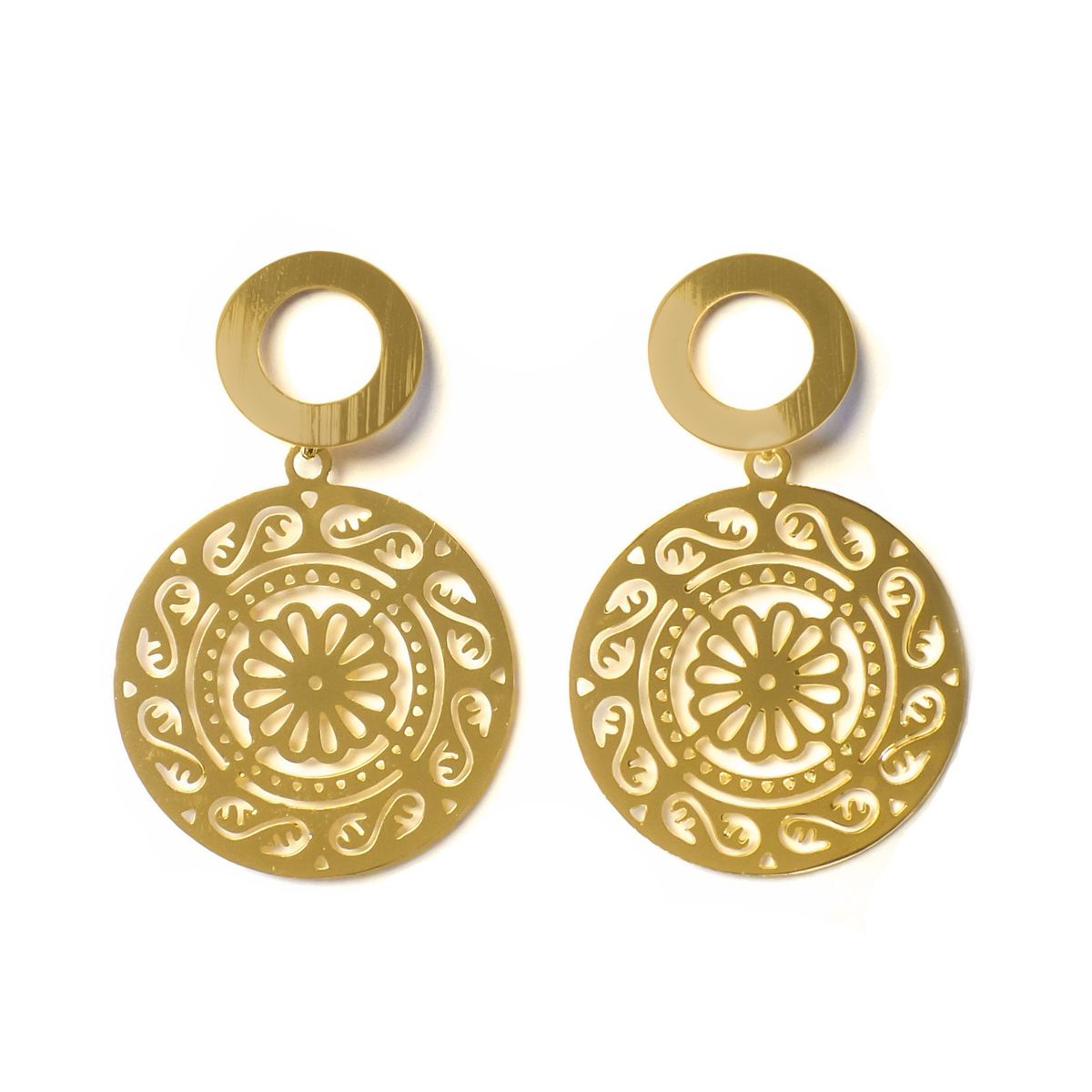 COGGIOLA - Aros Cloe Enchapado Oro 18K