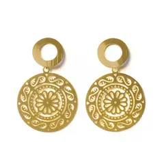 COGGIOLA - Aros Cloe Enchapado Oro 18K