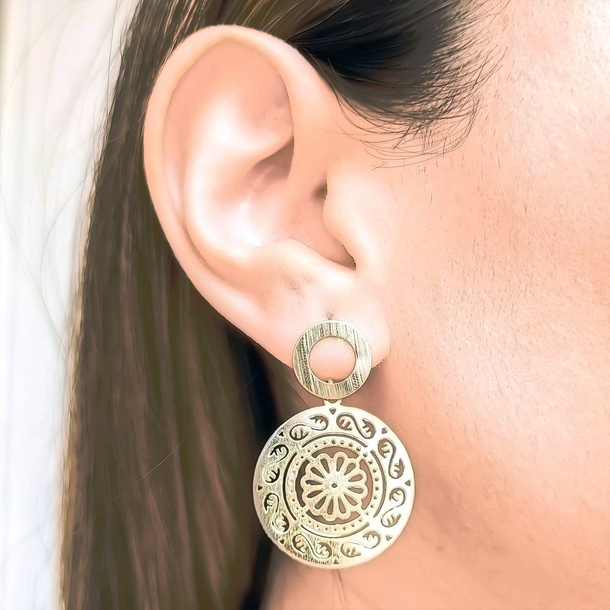 COGGIOLA - Aros Cloe Enchapado Oro 18K