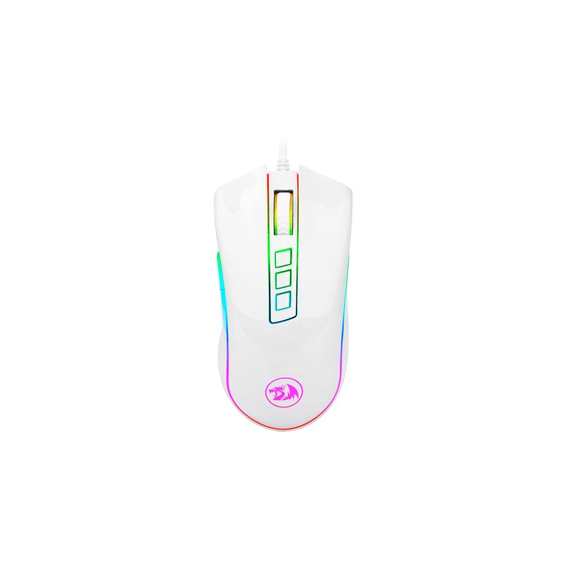REDRAGON - Mouse Gamer Redragon Cobra M711W Blanco 10000 DPI