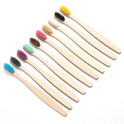 Imagen 2 del producto 10 Cepillo Dientes Bambú Adulto Con Caja Individual