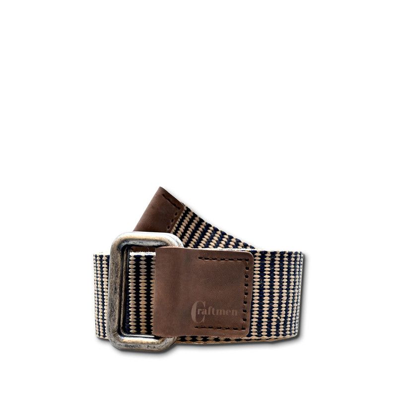 CRAFTMEN - Cinturon Hombre Reata Reversible Azul -  Beige. MCCCR38-ABSM