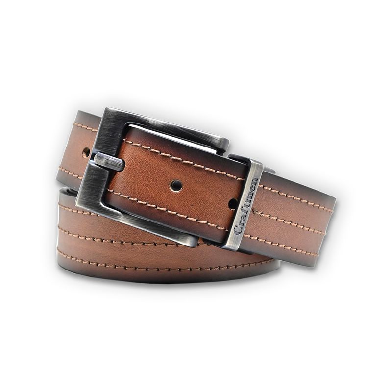 CRAFTMEN - Cinturon  Cuero Sport Degradado Café-Natural MCCC-T