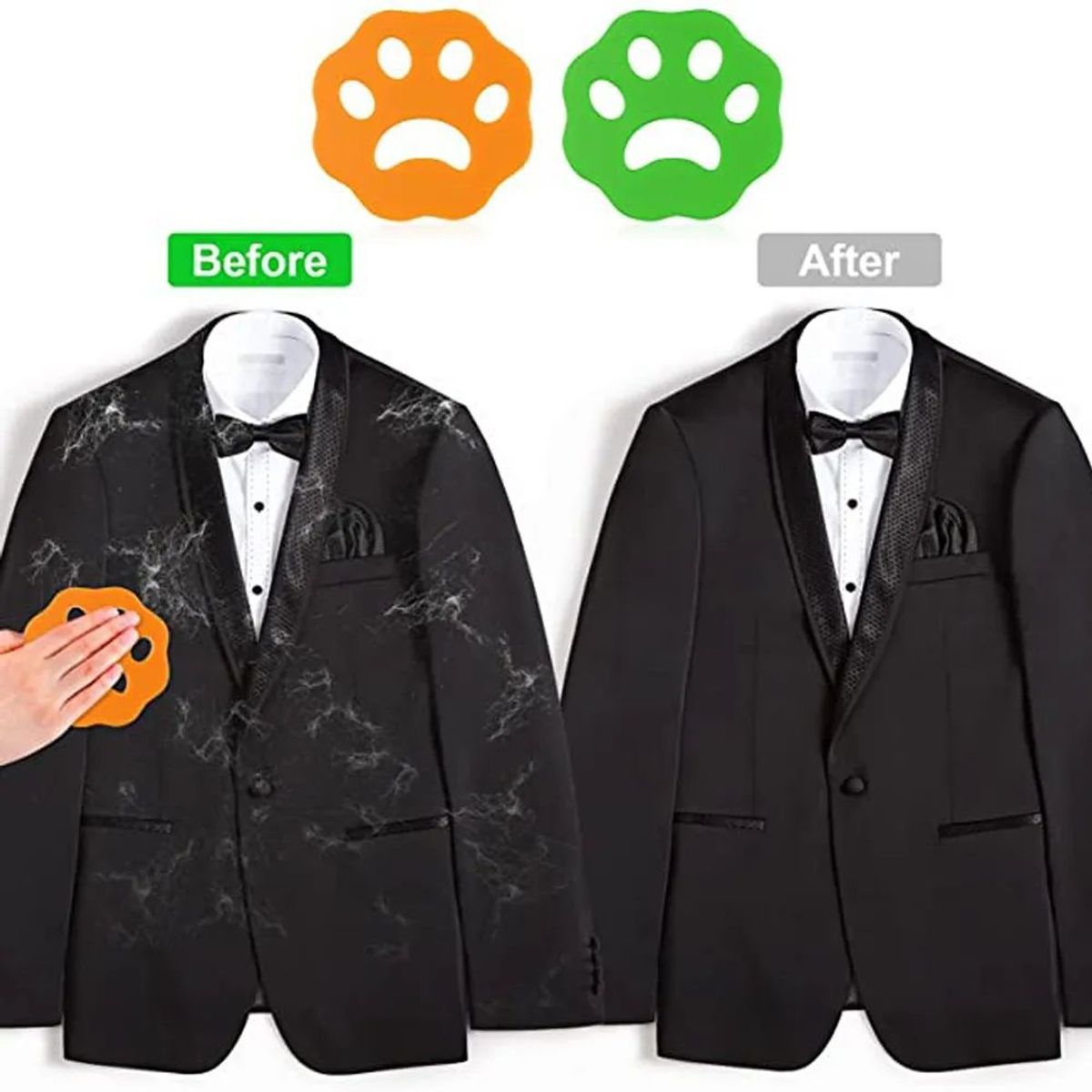 KUANGYE - 24pcs Removedor De Pelo De Mascotas Lavadora Removedor De Pe