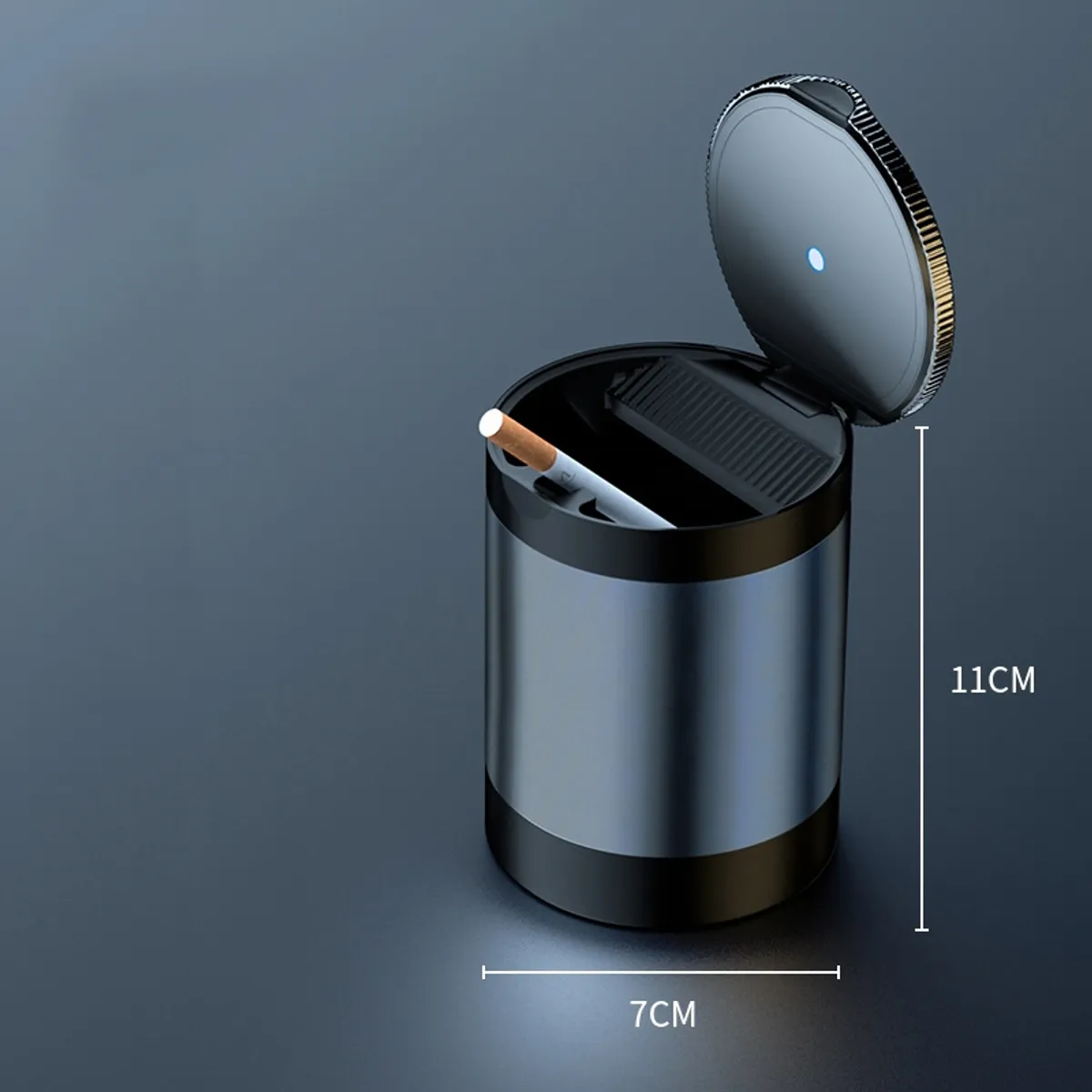 KUANGYE - Cenicero Para Vehiculo Con Led