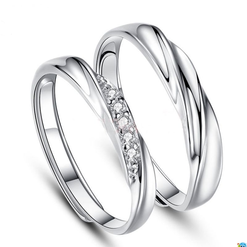 KUANGYE - Anillos Ilusion Ajustables Parejas