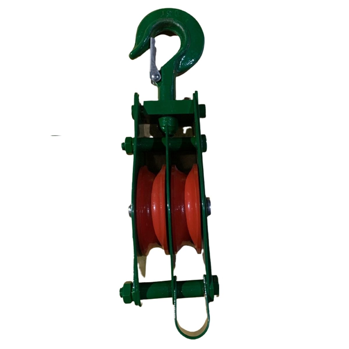 GENERICO - Roldana Doble De 1/2 Tonelada ,  gancho con seguro
