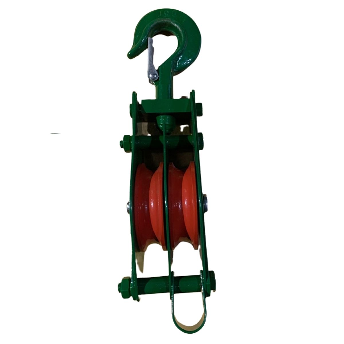 GENERICO - Roldana Doble De 1/2 Tonelada ,  gancho con seguro