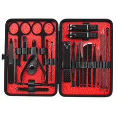 KUANGYE - Juego De 23 Piezas Para Manicura Y Pedicura De Acero Inoxida