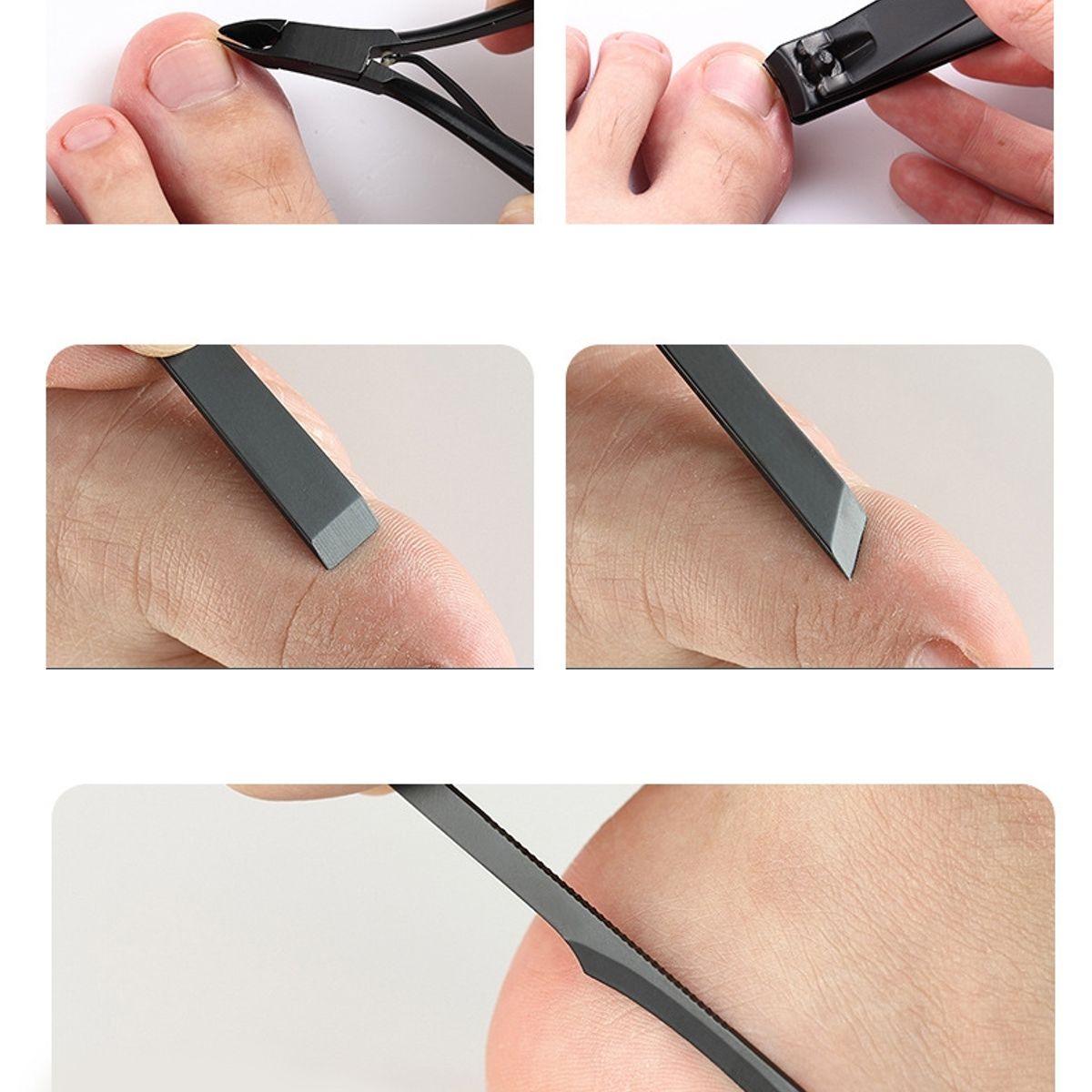 KUANGYE - Juego De 23 Piezas Para Manicura Y Pedicura De Acero Inoxida