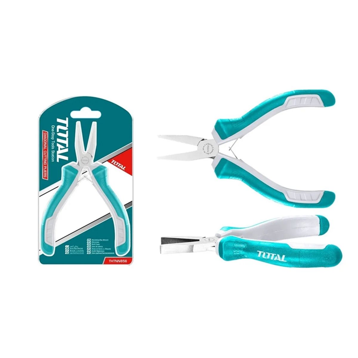 TOTAL TOOLS - Mini Alicate Punta Plana 4.5 Pulgadas