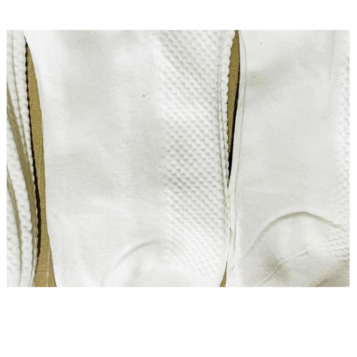 EVERSO - 12 pares Calceta Deportiva Corta Bambú Tobillera Blanca Hombre