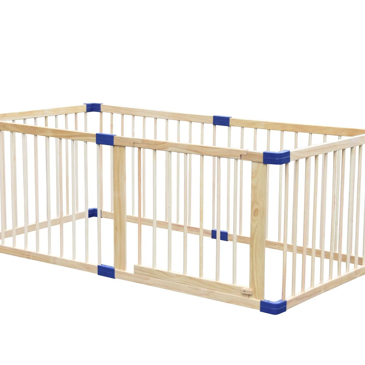 BEBECO - Corral Bebe 6 Lados Madera 185x95 cms. Altura 70 cms. Bebeco