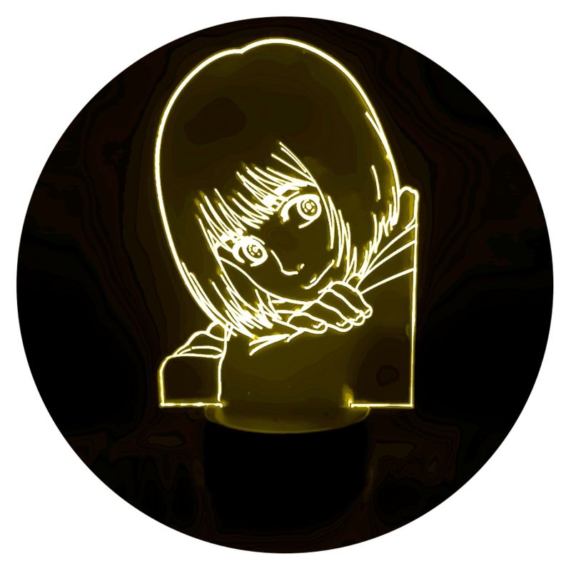 3DILUTION - Lámpara Armin Attack on Titan Base Negra con App
