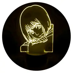 3DILUTION - Lámpara Armin Attack on Titan Base Negra con App