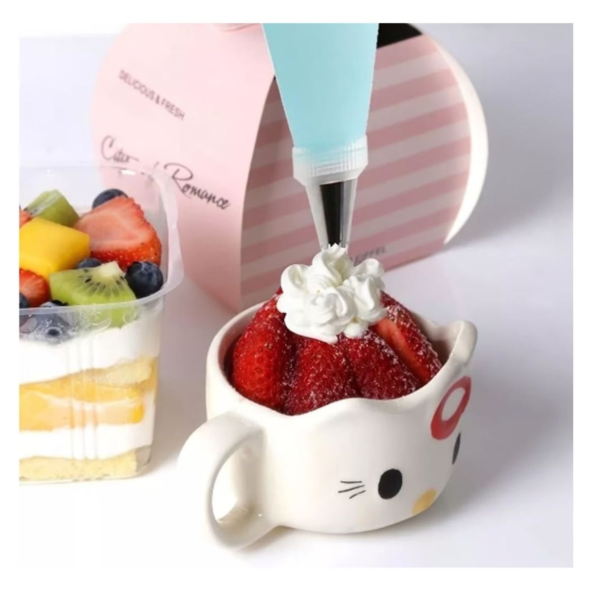 GENERICO - Manga Pastelera Silicona 45cm Reutilizable Repostería.