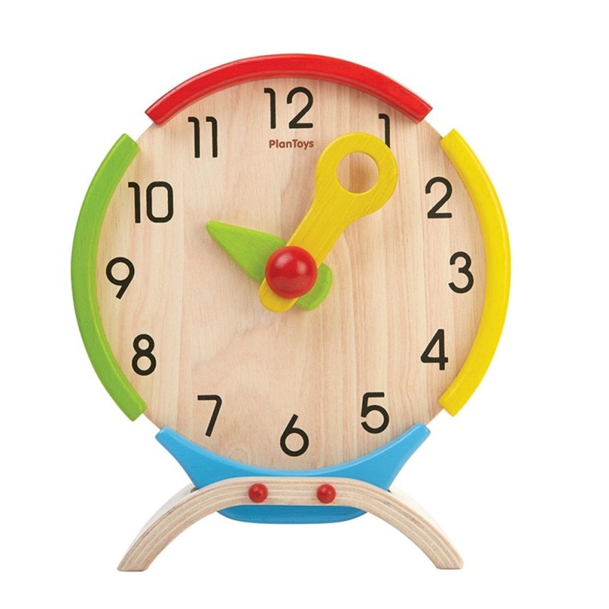 PLANTOYS - Reloj de Madera PLANTOYS Aprende y Juega