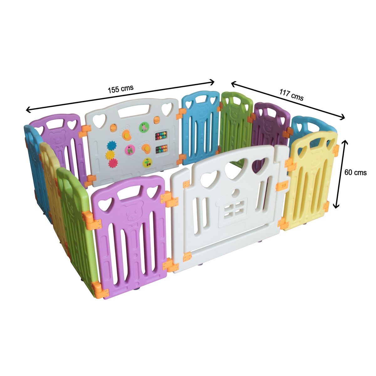 BEBECO - Corral Bebe 102 Colores 155x117 cms. Altura 60 cms. Bebeco