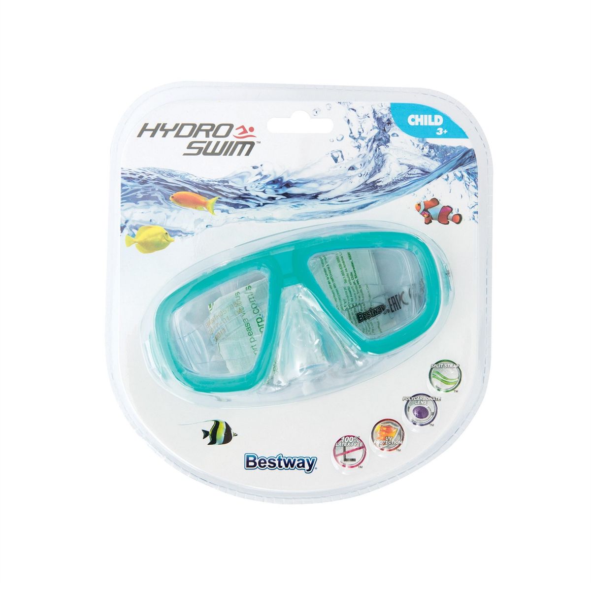 BESTWAY - MÁSCARA DE BUCEO VERDE  BESTWAY