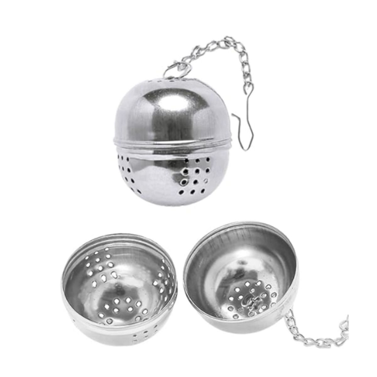 GENERICO - Pack De 2 Filtro Para Infusiones De Té Acero.