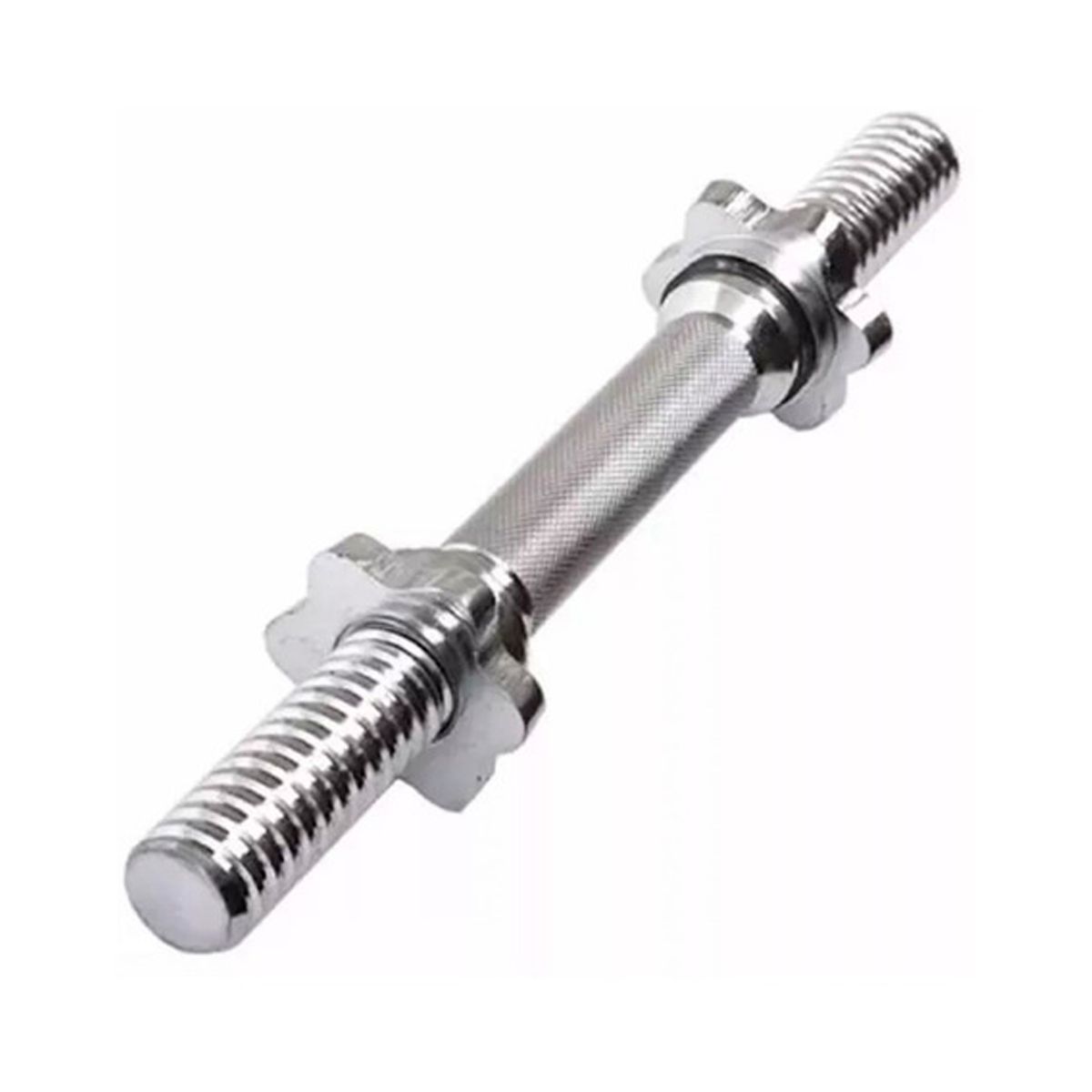 LUMAX - Mancuerna Maciza Cromada Con Tuercas Por Unidad