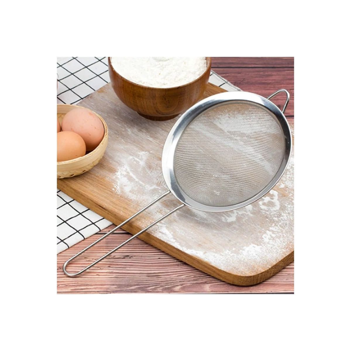 GENERICO - Colador Acero Inoxidable Multiuso 20 Cm Repostería Cocina