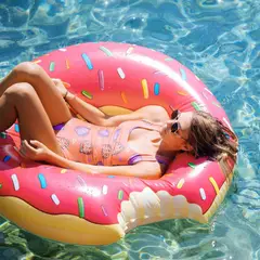 MOVI - Flotador Gigante Donut Rosado 120 cms