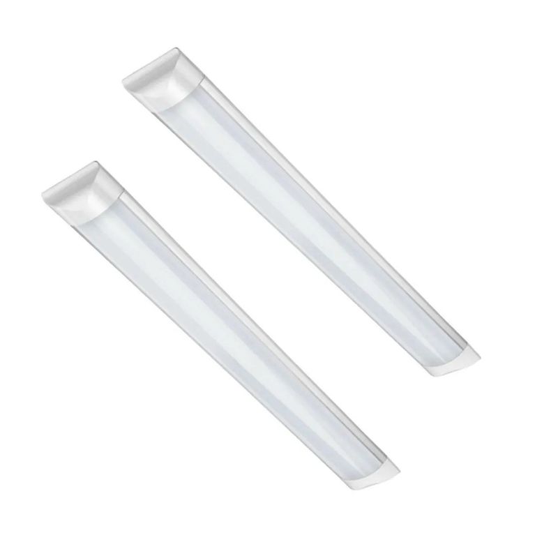 GENERICO - X2 Tubos Led 120cm Canaleta Led Luz Canoa Plana Tubo Led 36w