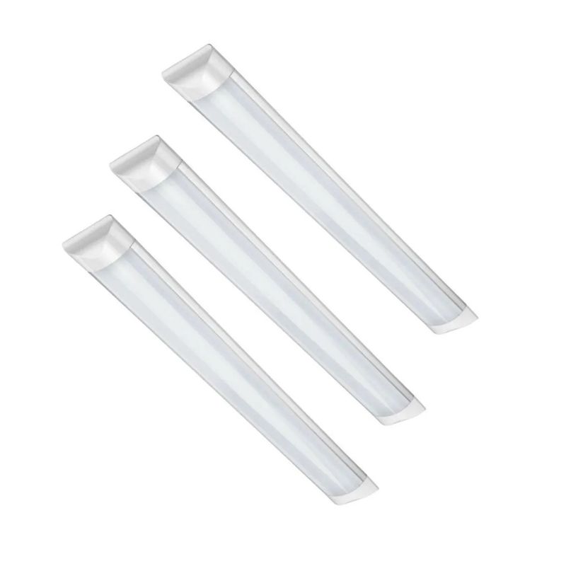 GENERICO - X3 Tubos Led 120cm Canaleta Led Luz Canoa Plana Tubo Led 36w