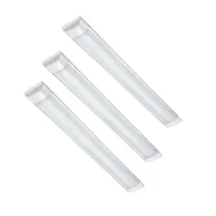 GENERICO - X3 Tubos Led 120cm Canaleta Led Luz Canoa Plana Tubo Led 36w