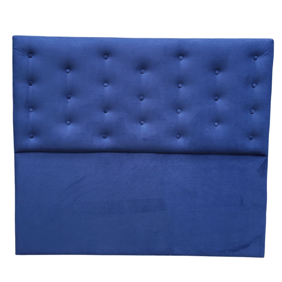 GENERICO - Respaldo 2 Plazas Azul Marino Felpa Botone a piso Muebles Rimar