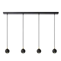 BOSCO - LAMPARA COLGANTE FAVORI NEGRO 4XGU10