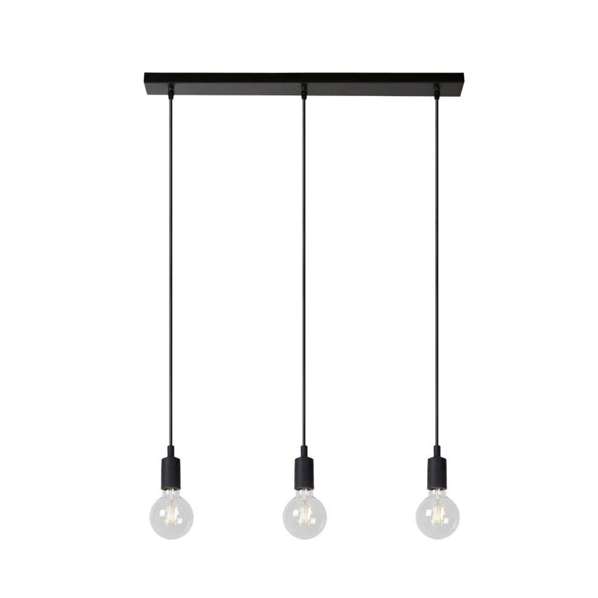 BOSCO - LAMPARA COLGANE FIX NEGRO 3XE27 - Negro