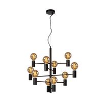 LAMPARA COLGANTE LEANNE NEGRO 10xE27