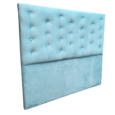 Imagen 2 del producto Respaldo 2 Plazas Turquesa Felpa Botone a piso Muebles Rimar